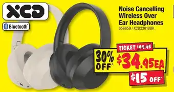 JB Hi-Fi Noise cancelling wireless over ear headphones offer