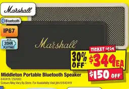 JB Hi-Fi Middleton portable bluetooth speaker offer