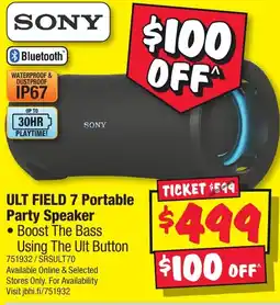 JB Hi-Fi Ult field 7 portable party speaker offer