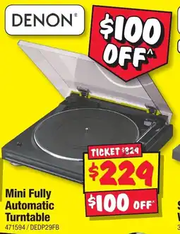 JB Hi-Fi Mini Fully Automatic Turntable offer