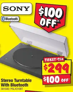 JB Hi-Fi Stereo Turntable With Bluetooth offer