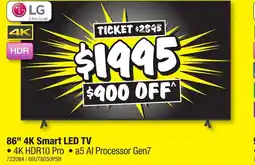 JB Hi-Fi 86" 4K Smart LED TV offer