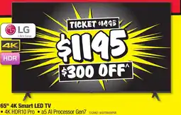 JB Hi-Fi 65" 4K Smart LED TV offer