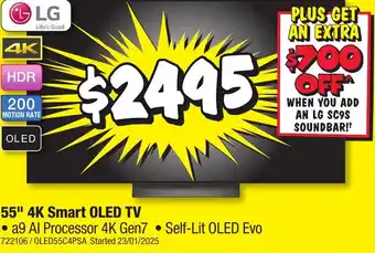 JB Hi-Fi 55 4K Smart OLED TV offer