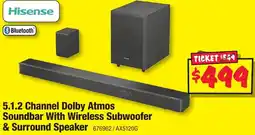 JB Hi-Fi Dolby Atmos Soundbar With Wireless Subwoofer & Surround Speaker offer