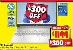 JB Hi-Fi 15 Notebook offer