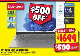 JB Hi-Fi 14 Yoga Slim 7i Notebook offer