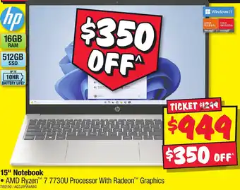 JB Hi-Fi 15 Notebook offer