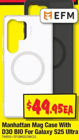 JB Hi-Fi Manhattan Mag Case With D30 BIO For Galaxy S25 Ultra offer