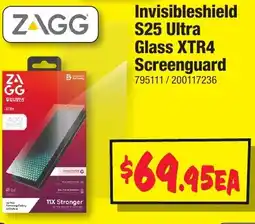 JB Hi-Fi Invisibleshield S25 Ultra Glass XTR4 Screenguard offer