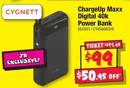 JB Hi-Fi ChargeUp Maxx Digital 40k Power Bank offer