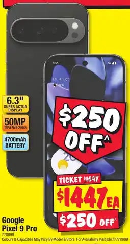 JB Hi-Fi Google Pixel 9 Pro offer