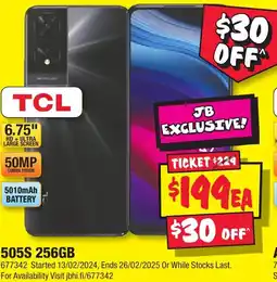 JB Hi-Fi 505S 256GB offer