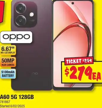 JB Hi-Fi A60 5G 128GB offer