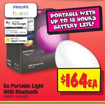 JB Hi-Fi Go portable light with bluetooth offer