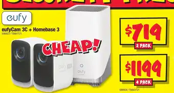 JB Hi-Fi Eufycam 3c + homebase 3 offer