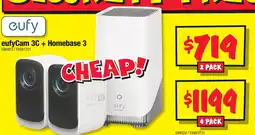 JB Hi-Fi Eufycam 3c + homebase 3 offer