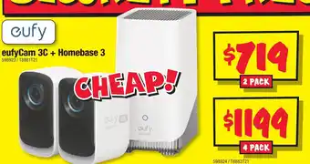 JB Hi-Fi Eufycam 3c + homebase 3 offer