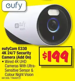 JB Hi-Fi Eufycam e330 4k 24/7 security camera add on offer