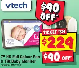 JB Hi-Fi 7" hd full colour pan & tilt baby monitor offer