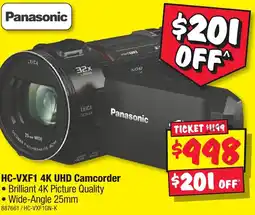 JB Hi-Fi Hc-vxf1 4k uhd camcorder offer