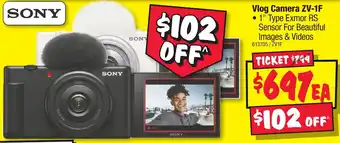 JB Hi-Fi Vlog camera zv-1f offer