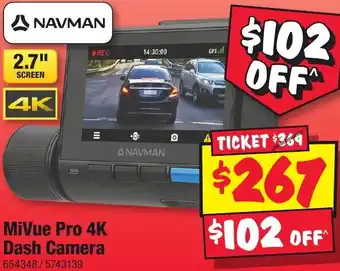 JB Hi-Fi Mivue pro 4k dash camera offer