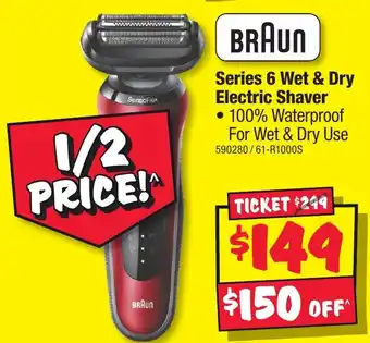 JB Hi-Fi Series 6 wet & dry electric shaver offer