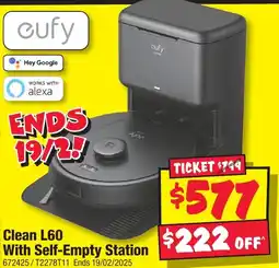 JB Hi-Fi Clean l60 with self-empty station offer