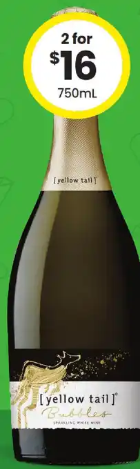 The Bottle O [yellow tail] Bubbles offer