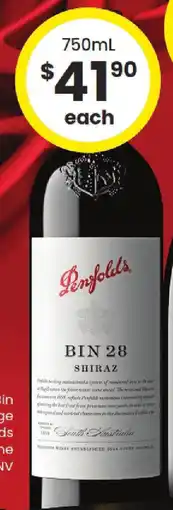 The Bottle O Penfolds bin offer