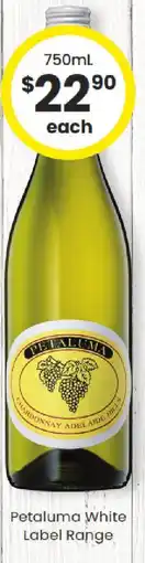 The Bottle O Petaluma white label range offer