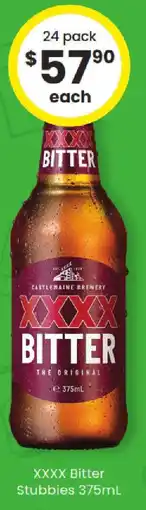 The Bottle O Xxxx bitter stubbies offer