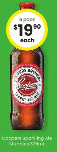 The Bottle O Coopers sparkling ale stubbies offer