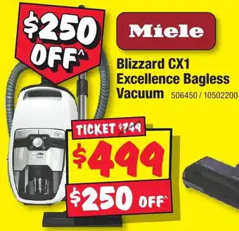 JB Hi-Fi Blizzard cx1 excellence bagless vacuum offer