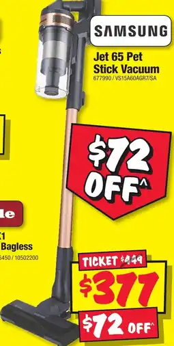 JB Hi-Fi Jet 65 pet stick vacuum offer