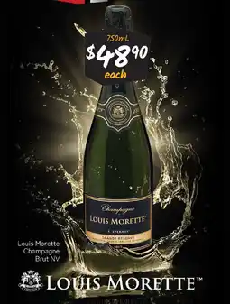 Cellarbrations Louis morette champagne brut nv offer