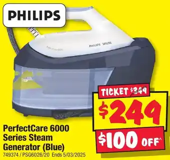 JB Hi-Fi Perfectcare 6000 series steam generator (blue) offer