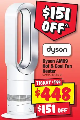 JB Hi-Fi Dyson am09 hot & cool fan heater offer