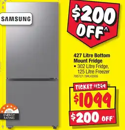 JB Hi-Fi 427 litre bottom mount fridge offer