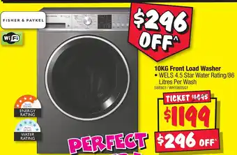 JB Hi-Fi 10kg front load washer offer