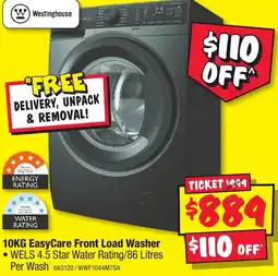 JB Hi-Fi 10kg easycare front load washer offer