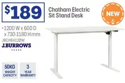 Officeworks Chatham electric sit stand desk offer