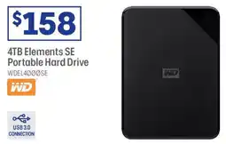 Officeworks 4tb elements se portable hard drive offer