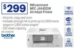 Officeworks INKvestment MFC-J4440DW offer