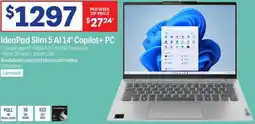 Officeworks Ideapad slim 5 al 14" copilot+ pc offer