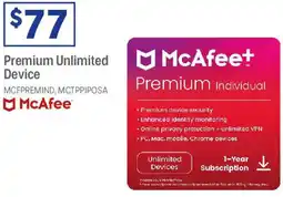 Officeworks Premium unlimited device offer