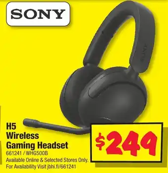 JB Hi-Fi H5 wireless gaming headset offer