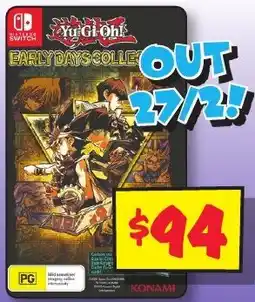 JB Hi-Fi Yu gi oh! early days colletion offer