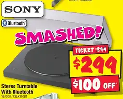 JB Hi-Fi Stereo turntable with bluetooth offer